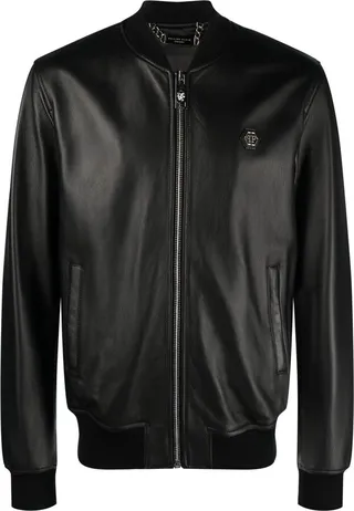 Billy leather bomber jacket