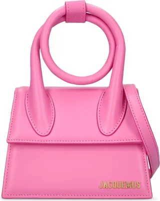 Le Chiquito Noeud leather shoulder bag