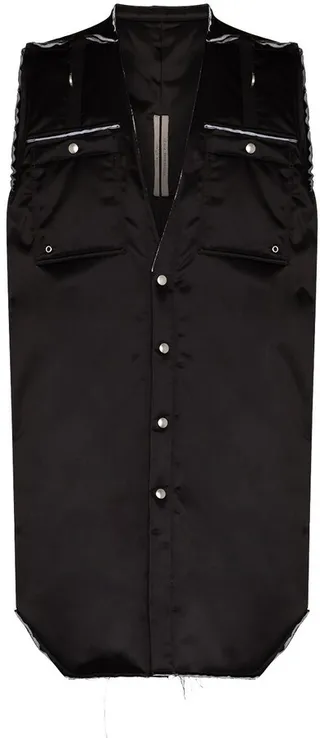 Outershirt unfinished gilet