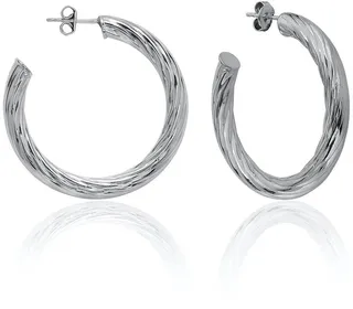 Sterling Silver 31mm Hoop Earrings