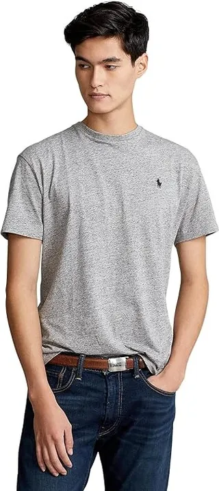 Polo Ralph Lauren Classic Fit Crew T-Shirt (Dark Vintage Heather) Men's T Shirt