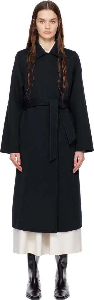 Max Mara Navy Manuela Coat