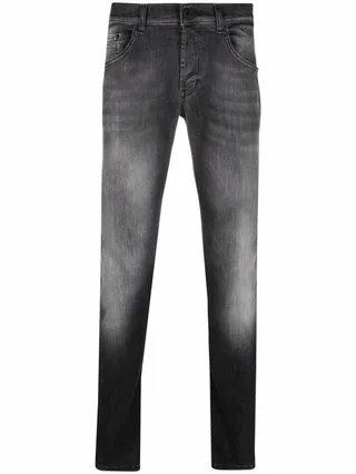 Light-Wash Slim Fit Jeans