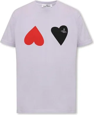 Vivienne Westwood Heart Printed Crewneck T-Shirt