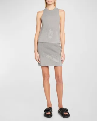 Degrade Strass Knit Tank Top