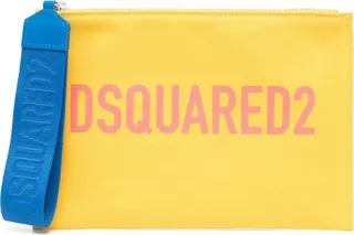 Logo-Print Clutch Bag