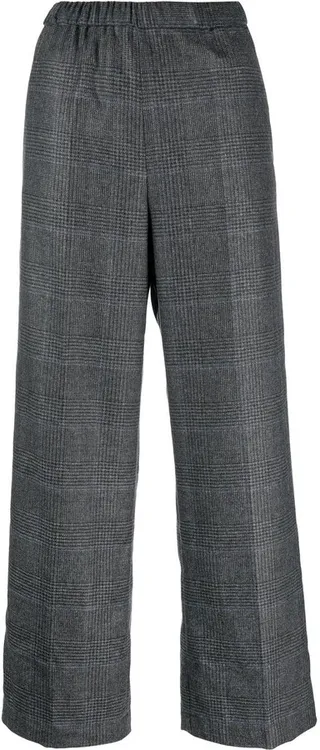 High-Waist Cropped Trousers