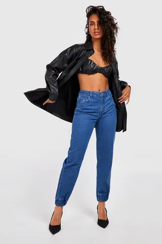 Mid Rise Jogger Jeans