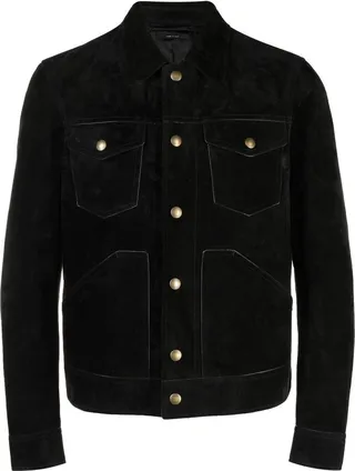 Four-Pocket Suede Western Jacket