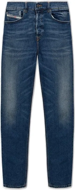 Diesel Logo Patch 2005 D-Fining Tapered Leg Jeans