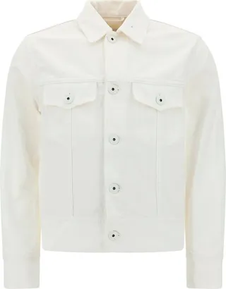 Lanvin Graphic-Printed Buttoned Denim Jacket