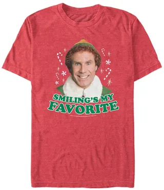 Men's Elf Buddy Smiles Short Sleeve T-shirt