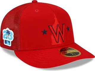 Men's New Era Red Washington Nationals 2023 Spring Training Low Profile 59FIFTY Fitted Hat
