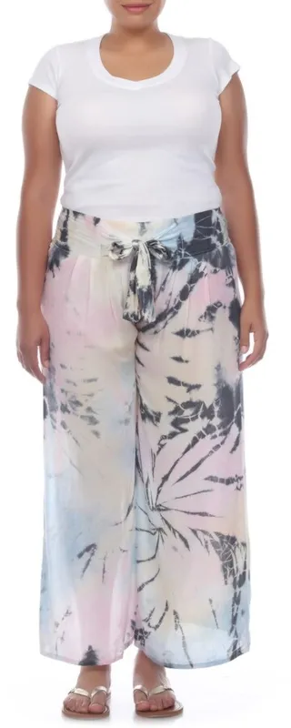 Cropped Pants with Tie Waist