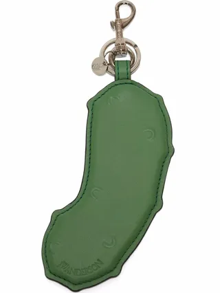 Gherkin leather keyring