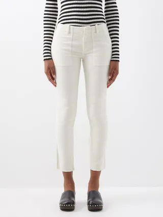 Jenna Cotton-blend Corduroy Cropped Trousers