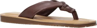 Cov-Italy Womens Leather Slip On Flip-Flops
