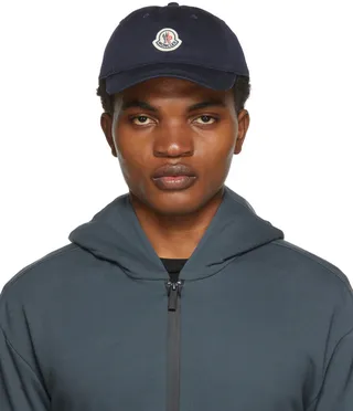 Moncler Navy Logo Cap