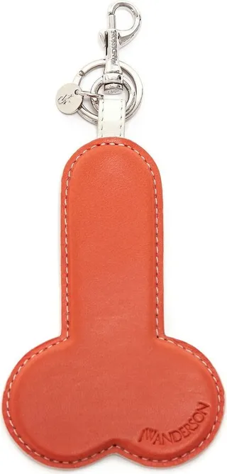 Two-Tone Leather Keyring