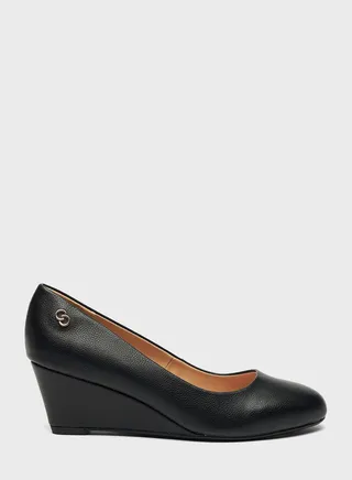 Low Heel Plain Pumps