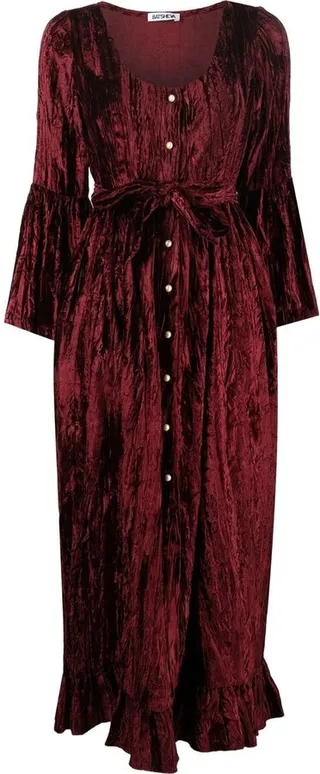 Avery velvet midi dress