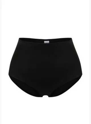 Black Bikini Bottom Shorts TBESS24BA00062