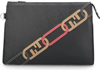 Fendi FF Motif Print Clutch Bag