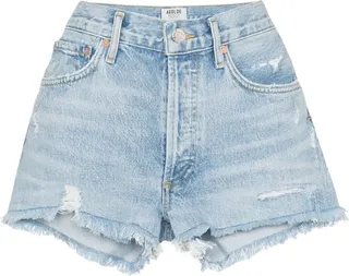 Distressed Denim Shorts