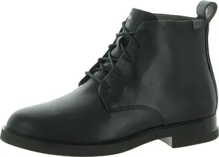 Iman Womens Leather Ankle Combat & Lace-up Boots