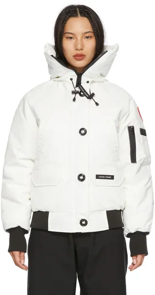 Canada Goose White Down Chilliwack Jacket