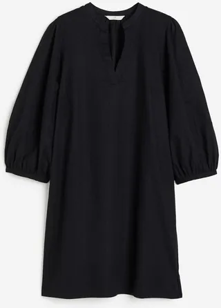 Linen-blend Tunic Dress