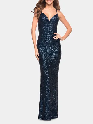 Soft Sequin Long Gown