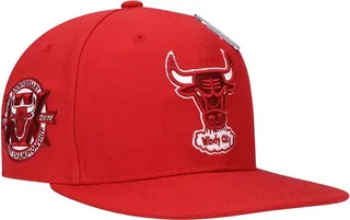 Men's Mitchell & Ness Red Chicago Bulls Hardwood Classics 20th Anniversary Cherry Bomb Fitted Hat