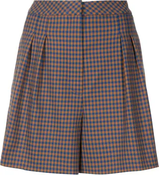 Sue plaid-check print shorts
