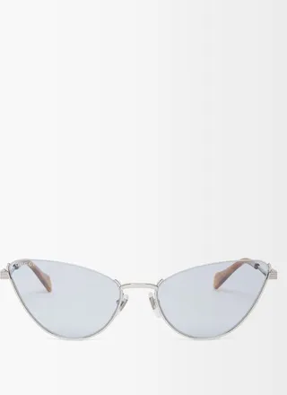 Cat-eye Metal Sunglasses