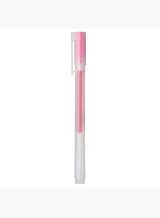 Gel Ink Cap Type Ballpoint Pen, 0.38 mm, Pink