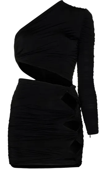 Keats one-shoulder minidress