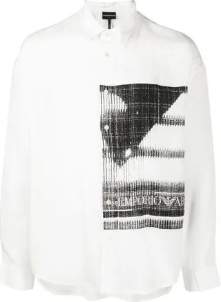 Tie-Dye Print Fine Shirt