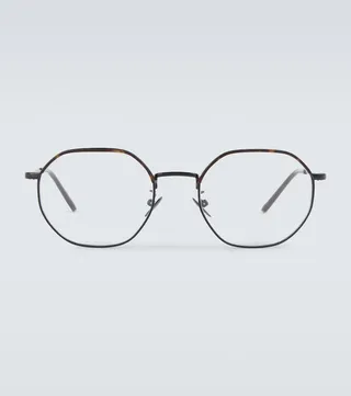 Metal frame glasses