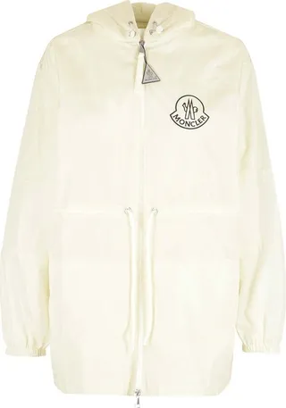 Moncler Logo Patch Zip-Up Long-Sleeved Jacket