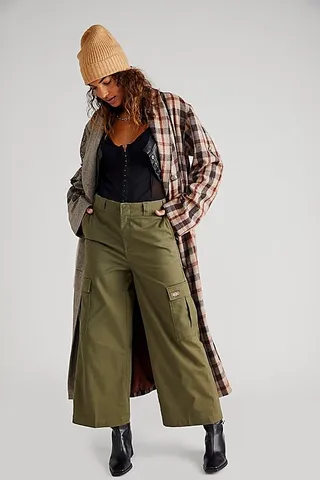 Dickies Twill Crop Cargo Pants by Dickies at Free People