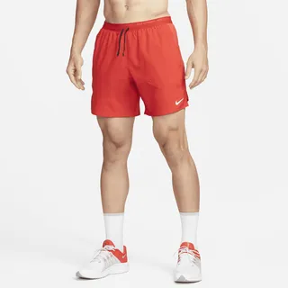 Nike Men's Stride Dri-FIT 7" Brief-Lined Running Shorts in Red