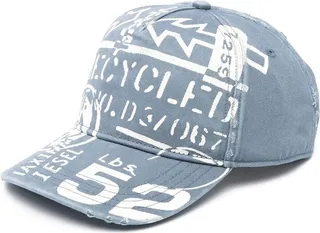 Logo-Print Denim Baseball Cap