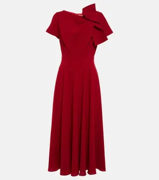 Luna crepe midi dress