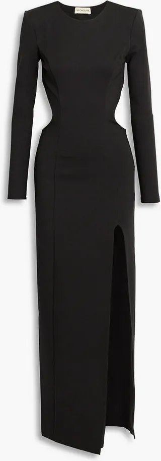 Zaire cutout stretch-knit maxi dress