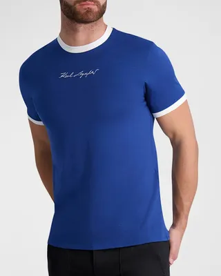 Men's Signature Contrast-Trim T-Shirt