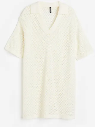 Hole-knit Dress