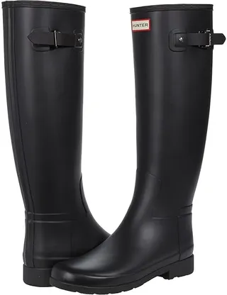 Hunter Refined Tall (Black) Women's Shoes