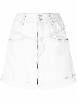 High-Waisted Denim Shorts