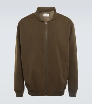 Shawn cotton and silk bomber jacket